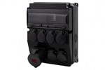 Rozdzielnica CAJA 12M SCENIC - gniazda proste 32A 5p, 6x230V